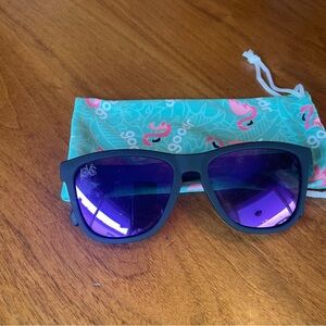 Goodr Black Sunglasses with Purple Lenses